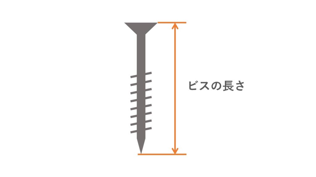 サイズ表付き】ビス(木ねじ)の長さ＆太さの選び方について解説！ | DIYの1から10まで